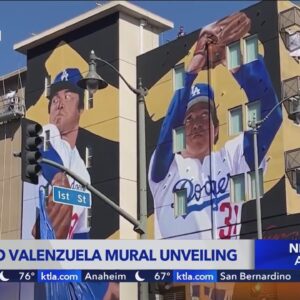 Fernando Valenzuela mural unveiled in Boyle Heights