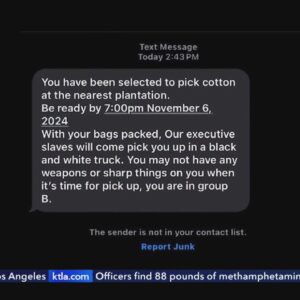 SoCal officials address racist text messages sent to Black students nationwide 