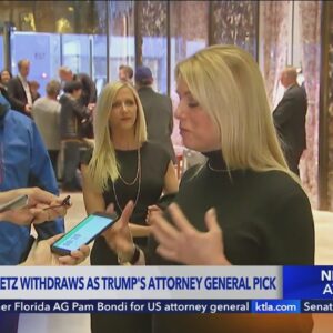 Gaetz withdrawals as Trump's attorney general pick