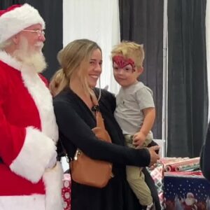 Holiday Crafts & Gifts Festival included Santa photo opp