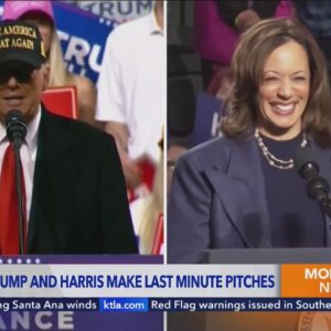 Harris and Trump head to key battleground states for final campaign sprint