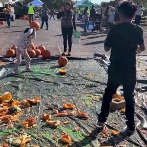 Kids Pumpkin Smash in Santa Maria and learn about compost