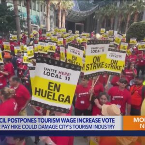 L.A. postpones vote on wage increases for tourism workers