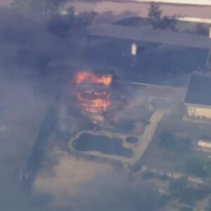 LIVE Footage of Mountain Fire in Ventura County