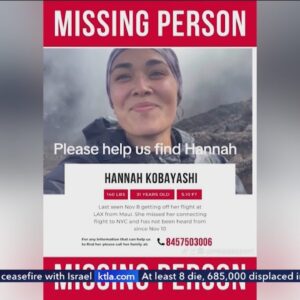 Maui woman missing in Southern California for 10 days