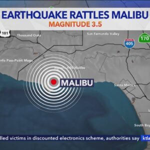 Minor earthquake rattles Malibu coast