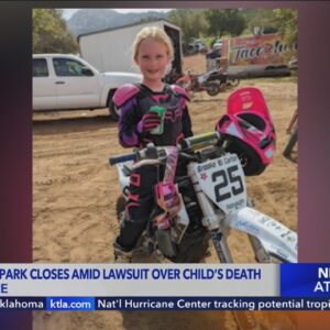 Motocross park closes amid lawsuit over girl's death