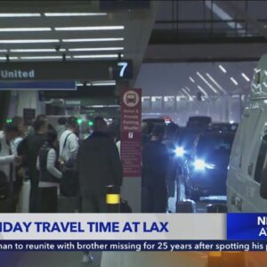 Peak holiday travel time at LAX