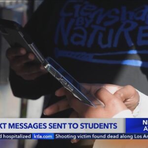 Racists text messages sent to students