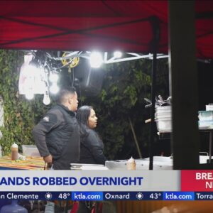 Employees badly beaten after 4 Los Angeles area taco stands robbed at gunpoint 