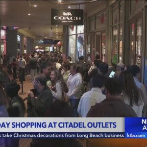 Long lines filled with Black Friday shoppers take over Citadel Outlets in SoCal