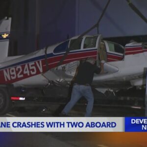 Small plane crashes in Fullerton with 2 aboard