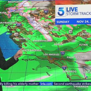 First significant rain of season on track to arrive in SoCal this weekend