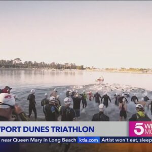 Thousands flock to Orange County for world’s longest running triathlon 