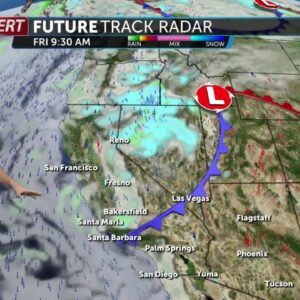 Tracking rain showers and colder temperatures for Friday