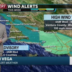 Warm and windy Tuesday, tracking Santa Ana winds