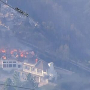 WATCH LIVE: Air Footage of 9,000 acre Mountain Fire