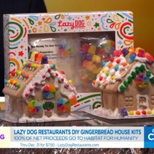 Tell Me Something Good: Lazy Dog Restaurant brings back DIY gingerbread houses that give back