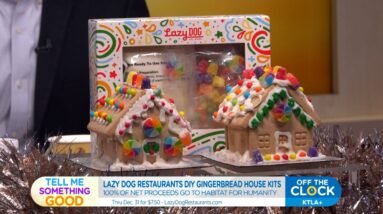 Tell Me Something Good: Lazy Dog Restaurant brings back DIY gingerbread houses that give back