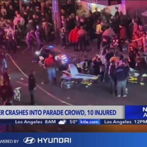 10 injured after motor officer crashes into Palm Springs parade crowd