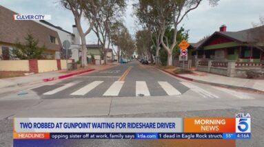 2 people waiting for rideshare robbed at gunpoint in Culver City 