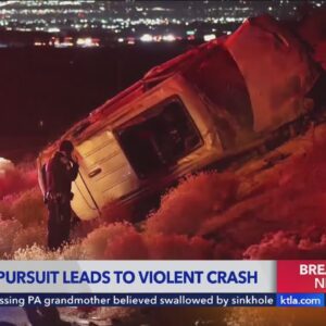 4 hospitalized following brutal pursuit crash in the High Desert