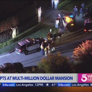 Security guard opens fire at suspects trying to break into mansion in Los Angeles 