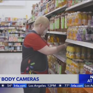 Body-worn cameras on Walmart employees