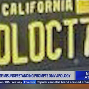 California license plate misunderstanding prompts controvery