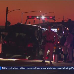 Officers injured in crash while responding to separate collision in Pomona 