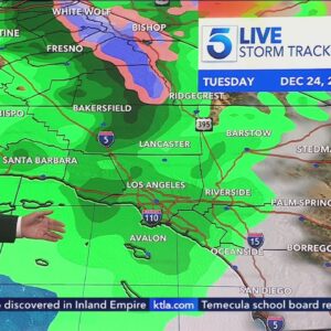 Chance of rain returns to Southern California's forecast