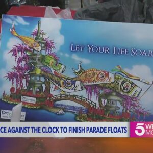 Construction on Rose Parade floats wrapping up as celebration nears