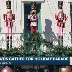 Crowds gather early for SLO Christmas parade