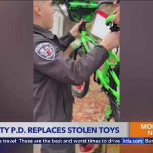 Culver City police replace stolen toys