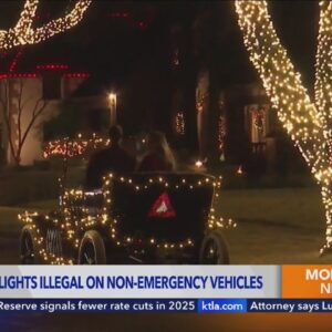 Decked-out cars? CHP says holiday lights violate state law