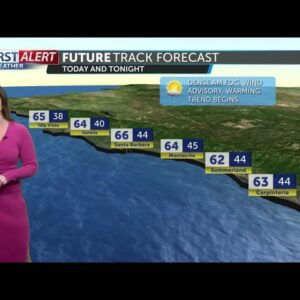 Fog develops Monday morning, tracking Santa Ana winds through the holiday week