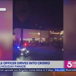 10 hospitalized after motor officer crashes into crowd during Palm Springs holiday parade