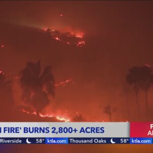 Franklin Fire in Malibu grows to 2,800 acres