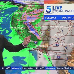 Here's when Christmas Eve rain is most likely arrive in SoCal