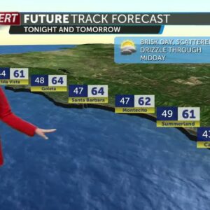 Remnants from atmospheric river arrive Saturday bringing rain, wind and chilly temperatures