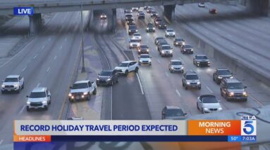 L.A. traffic chaos unfolds during KTLA reporter's live shot