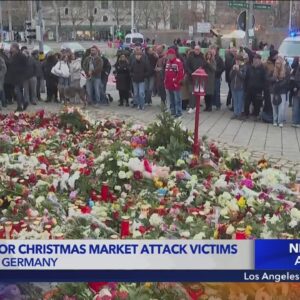 Memorial held for victims of deadly Christmas market attack in Germany