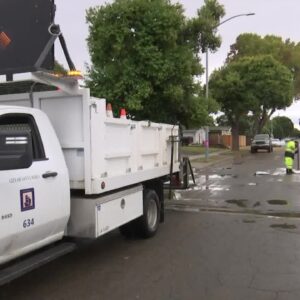 Morning rain keeping Santa Maria work crews busy with street repairs