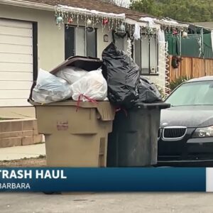 Extra trash pickup weight allowed in Santa Barbara for the mounds of holiday waste