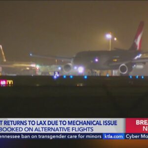 Qantas flight returns to LAX due to mechanical issue