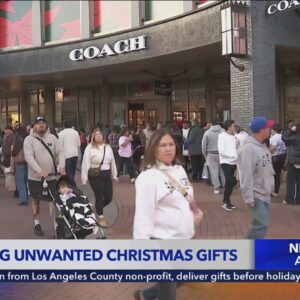 Shoppers hit SoCal malls to return unwanted gifts after Christmas