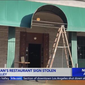 Silky Sullivan's restaurant sign stolen