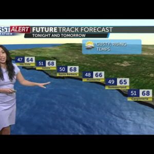 Slightly cooler on Friday as cold front moves through the region