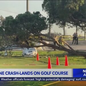 Small plane makes crash landing on Carson golf course