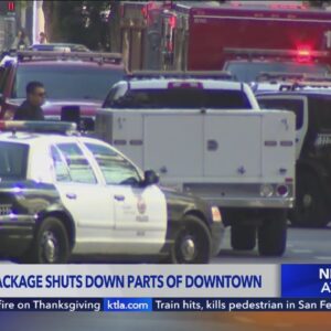 Suspicious package shuts down part of downtown L.A.